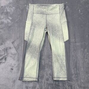 Lululemon‎ Leggings Women's Size 10 Align High Rise Crop Speckled Print Gray